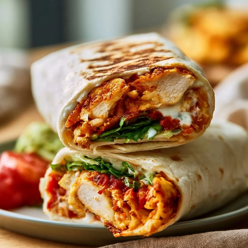 Gesunder Chicken Crunch Wrap