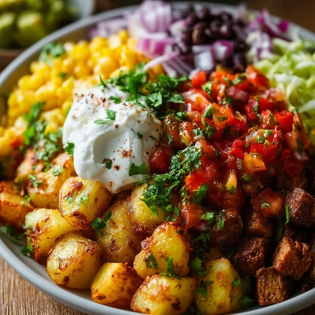 Kartoffel-Taco-Bowl