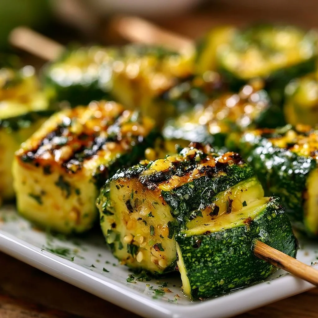 Köstliche Zucchini-Spieße