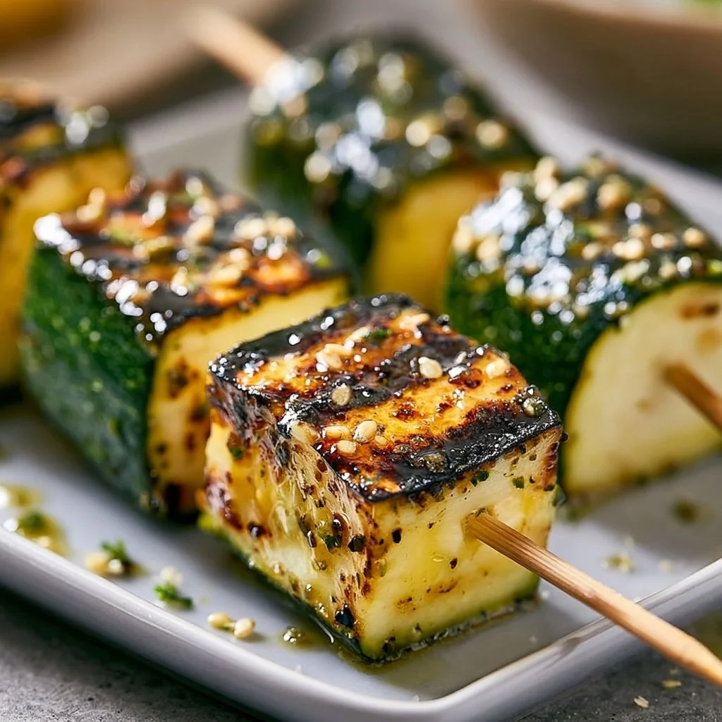 Köstliche Zucchini-Spieße