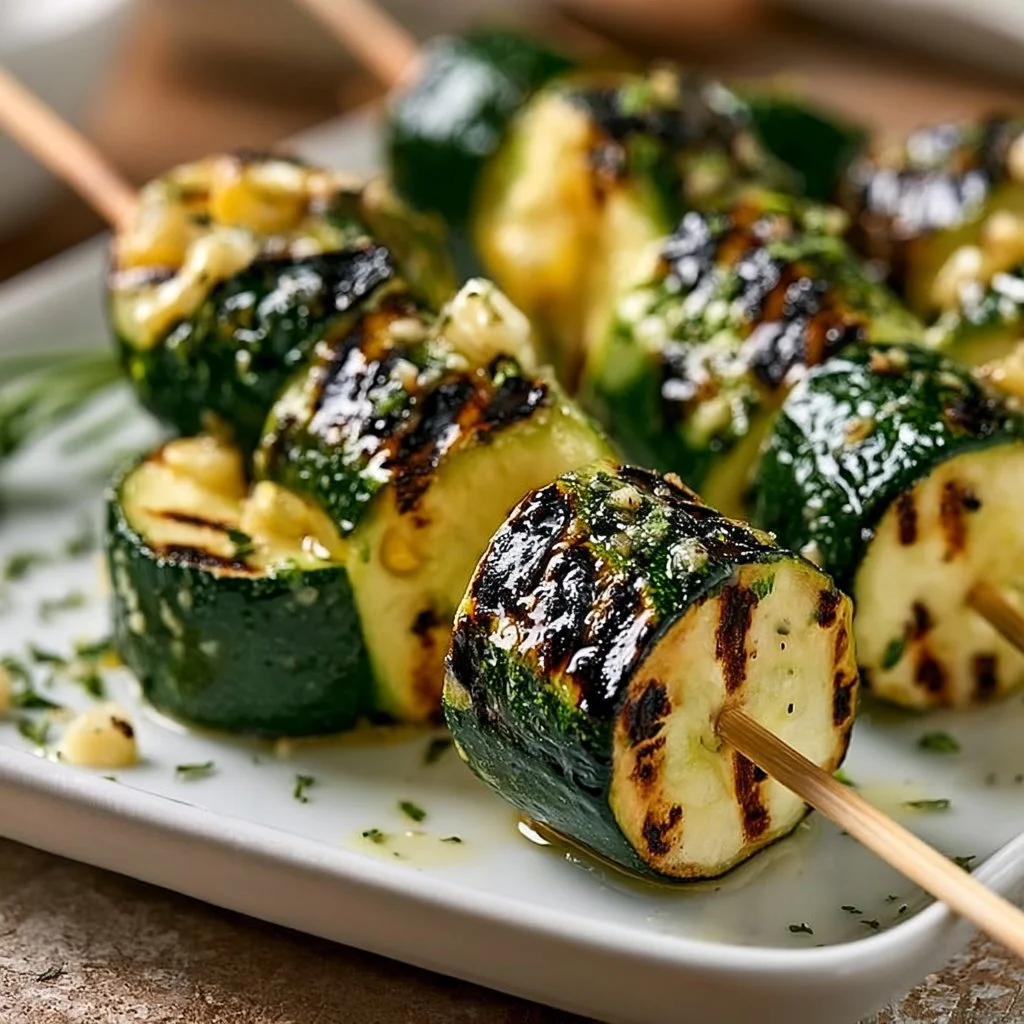 Köstliche Zucchini-Spieße