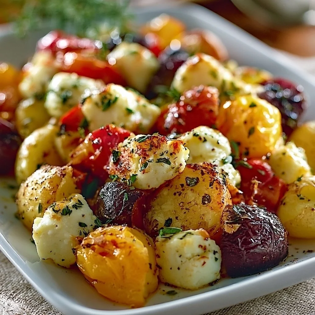 Köstliches Feta Kartoffeln Ofengemüse