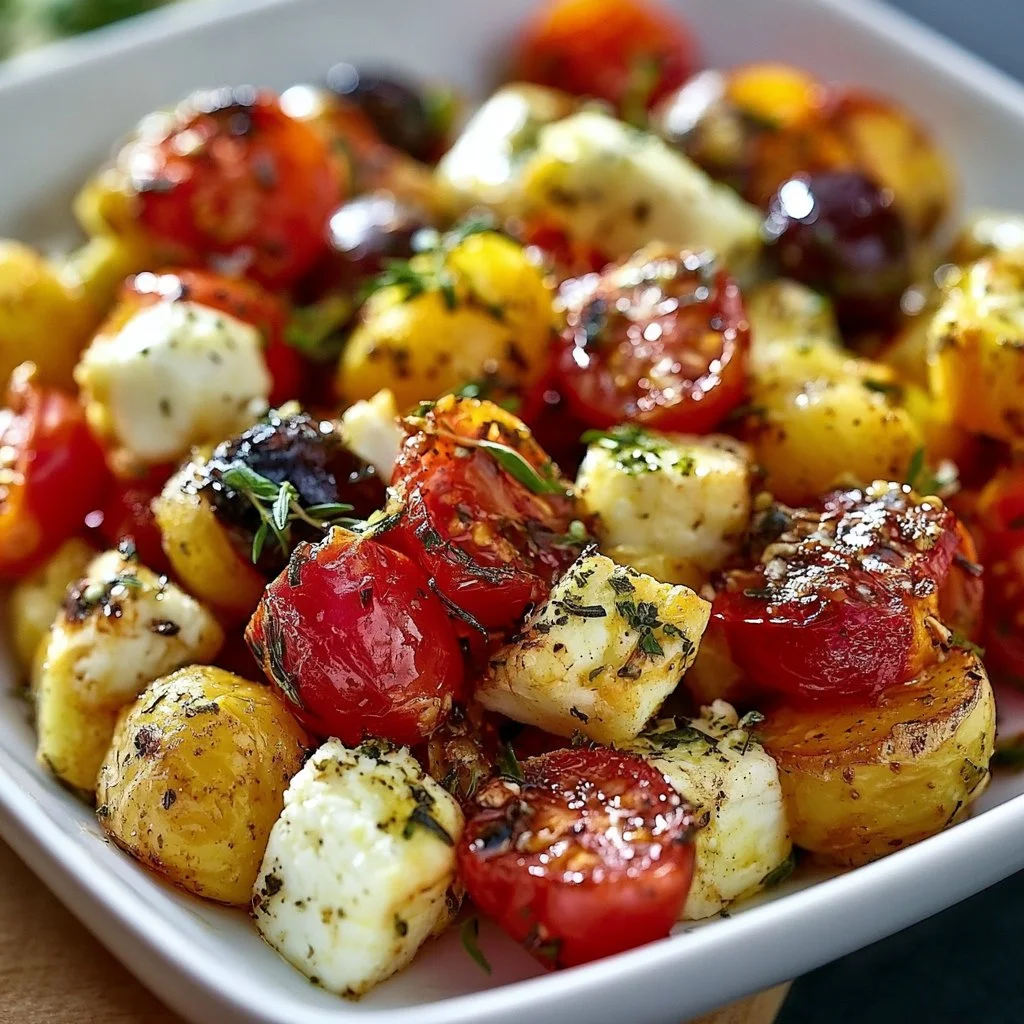 Köstliches Feta Kartoffeln Ofengemüse