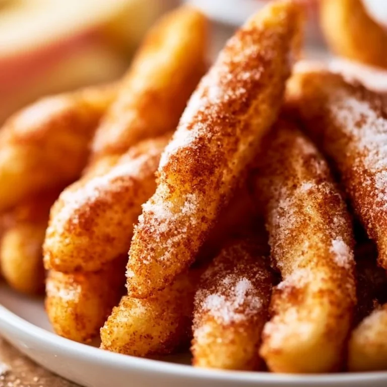 Luftfritteuse Apfelpommes - gesunder Snack, knusprig und lecker
