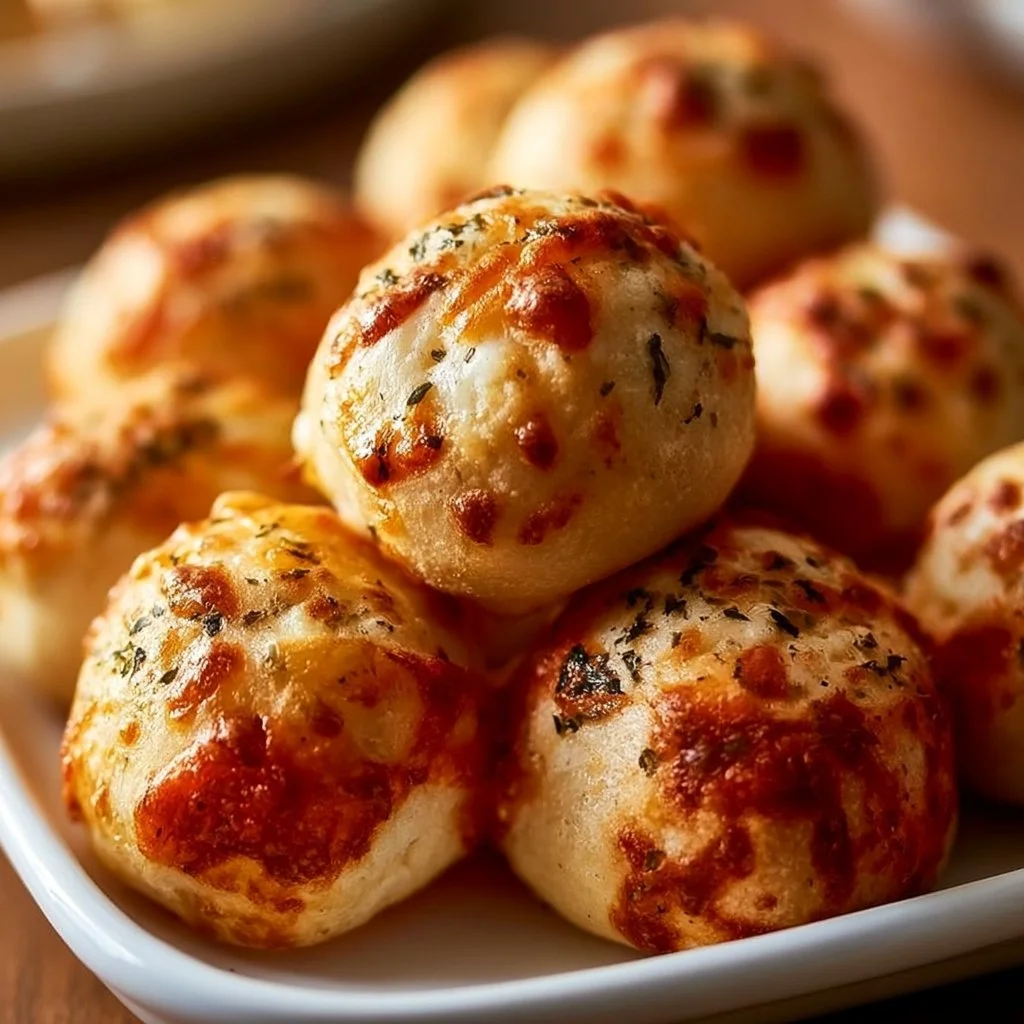 Pizza Bällchen ohne Hefe