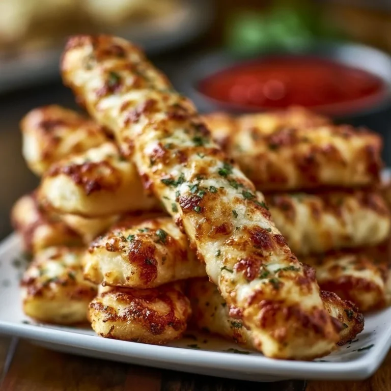 Leckere Pizzastangen als Snack oder Beilage serviert