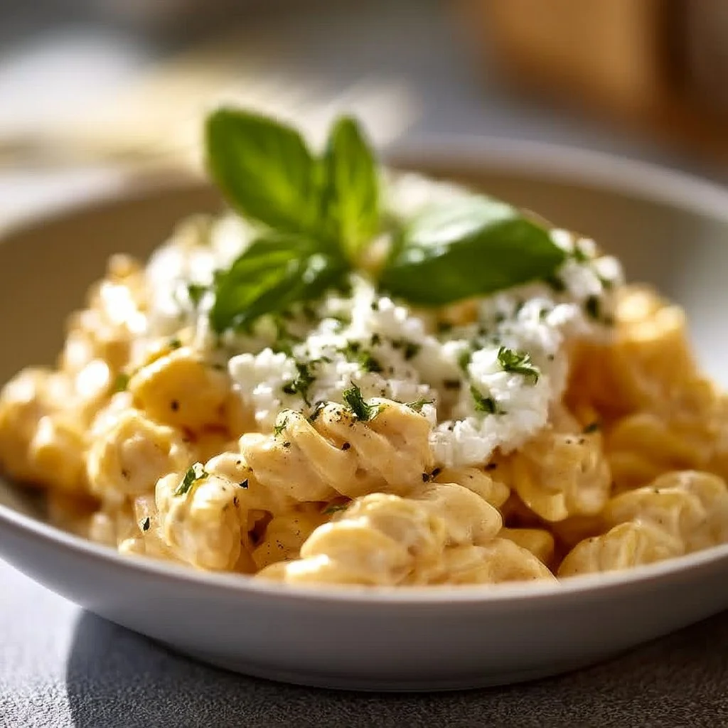 Protein Nudeln mit Hüttenkäse
