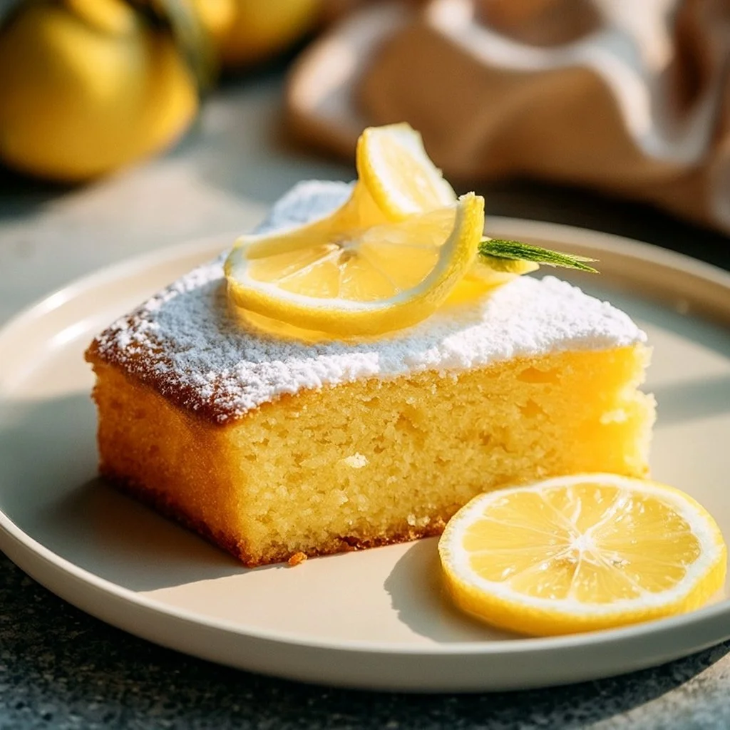 Saftiger Zitronenkuchen vom Blech