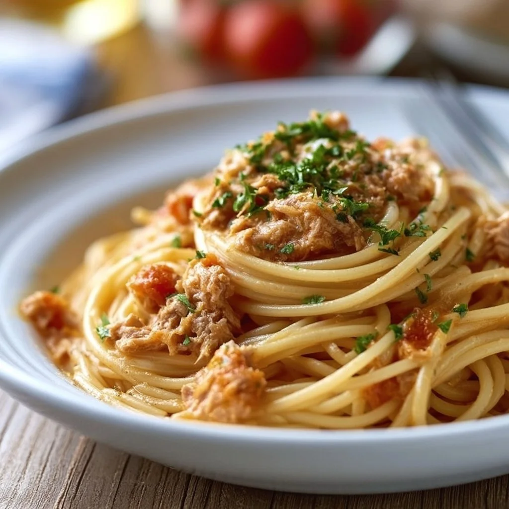 Schnelle Pasta mit Thunfischsauce
