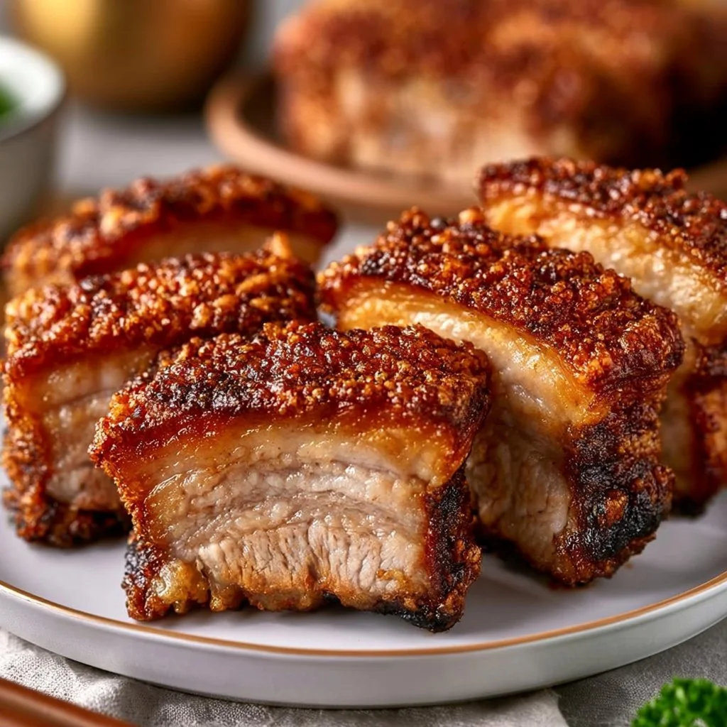 Schweinebauch aus dem Airfryer