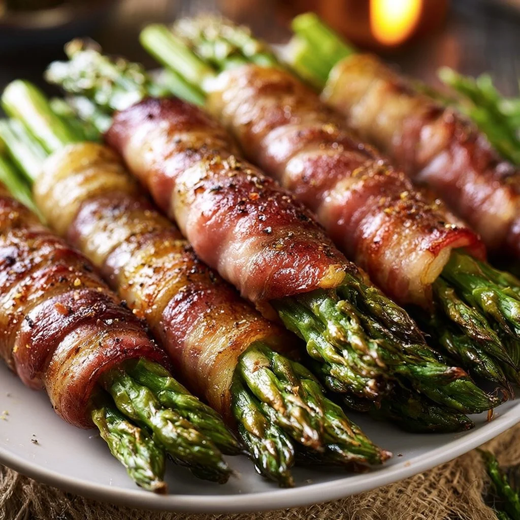 Spargel im Speckmantel