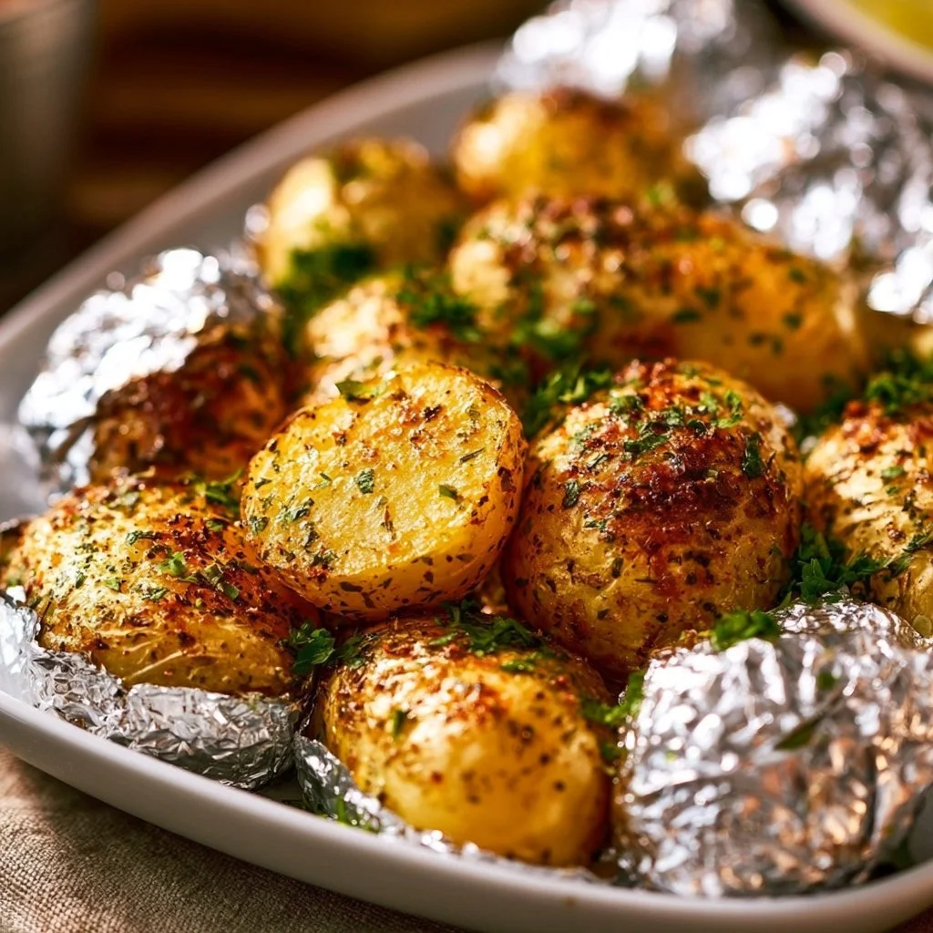 Würzige Grillkartoffeln in Alufolie