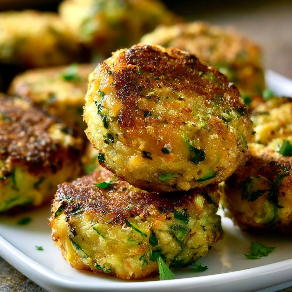 Zucchini Knoblauch Bissen