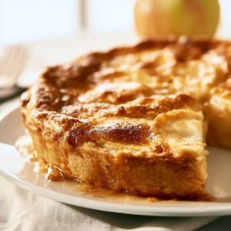 Großmutters Apfelkuchen mit frischen Äpfeln und Zimt