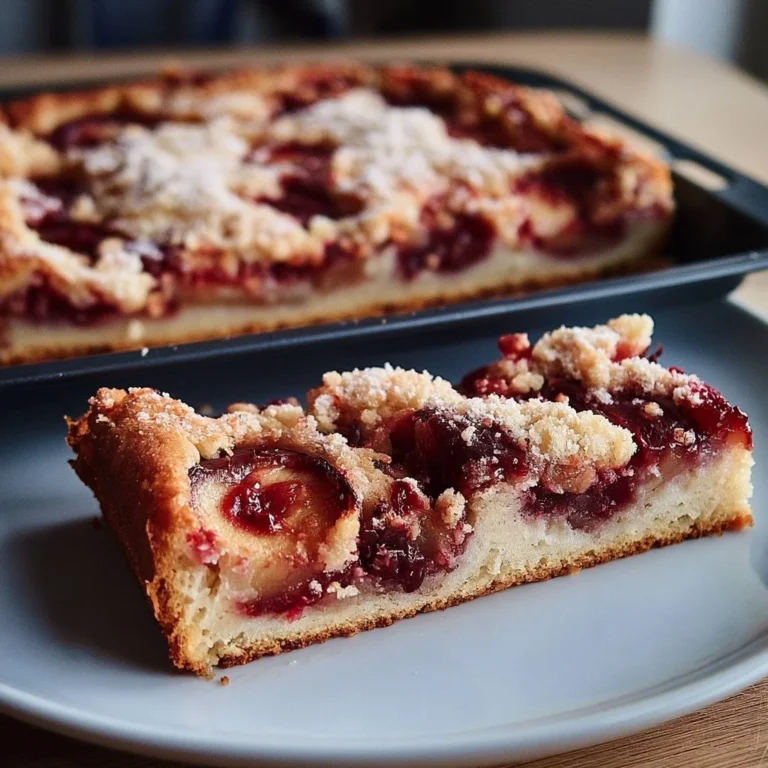 Omas Pflaumenkuchen mit Hefeteig, köstlicher Zwetschgendatschi aus frischen Pflaumen