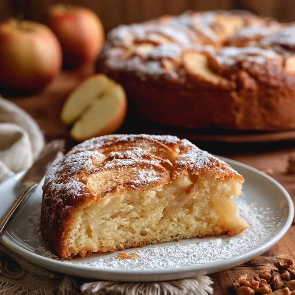 Soffice Torta di Mele - einfaches Apfelkuchen Rezept mit frischen Äpfeln