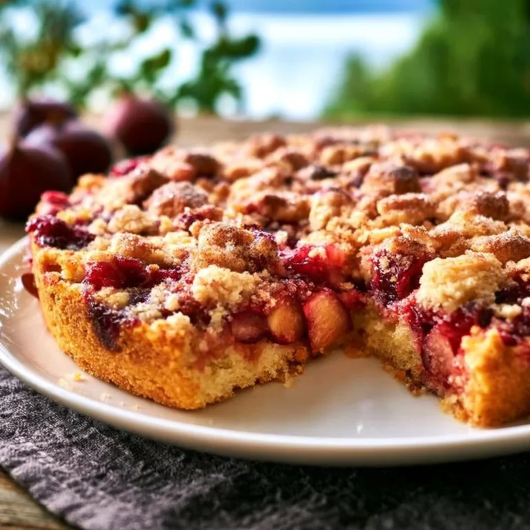 Saftiger Zwetschgenkuchen mit Zimtstreuseln frisch aus dem Ofen